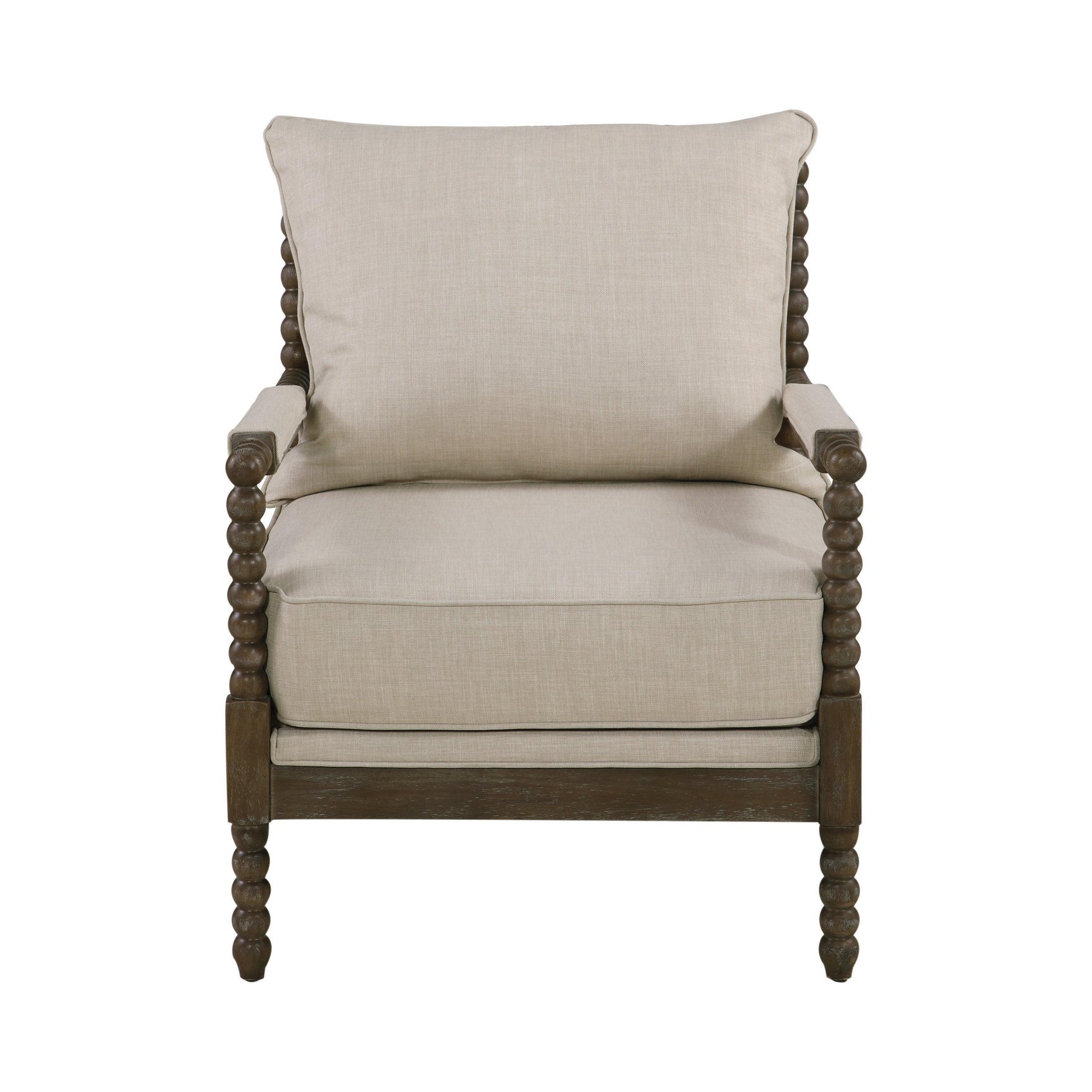 Blanchett Cushion Back Accent Chair Oatmeal And Natural - Ella Furniture