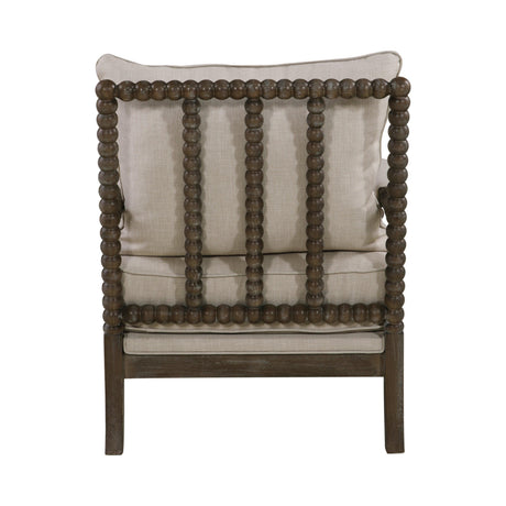 Blanchett Cushion Back Accent Chair Oatmeal And Natural - Ella Furniture