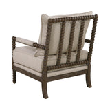 Blanchett Cushion Back Accent Chair Oatmeal And Natural - Ella Furniture