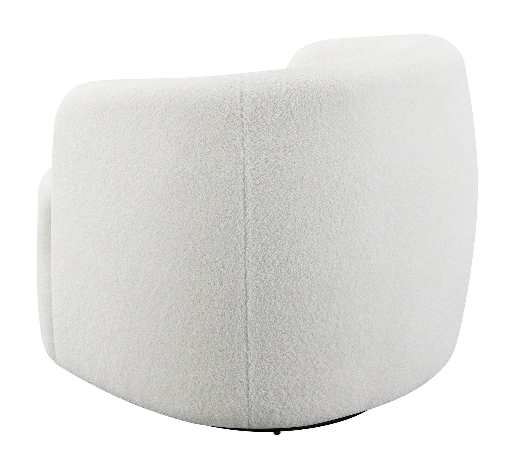 Hudson Upholstered Swivel Chair Natural - Ella Furniture