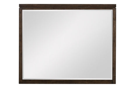 Griggs Dark Brown Modern Contemporary Acacia Veneer And Solid Wood Panel Bedroom Set - Ella Furniture