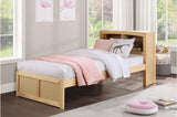 Bartly Natural Pine Modern Transitional Solid Wood Youth Bookcase Storage Bedroom Set - Ella Furniture