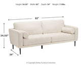 Caladeron Sandstone Chenille Sofa - Ella Furniture