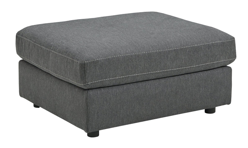 Candela Charcoal 4-Piece Sectional With Ottoman - Ella Furniture