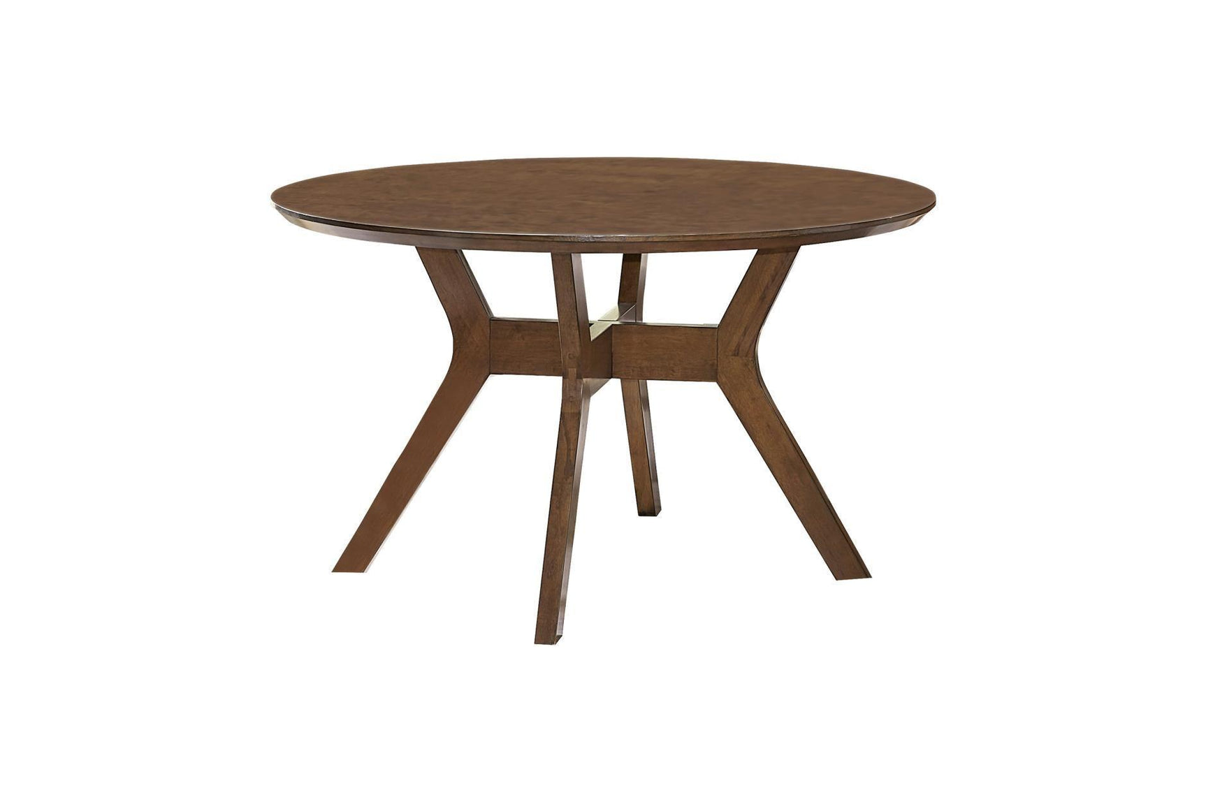 Edam Dark Yellow Modern Classic Solid Wood Fabric Upholstery Seat Round Dining Room Set - Ella Furniture
