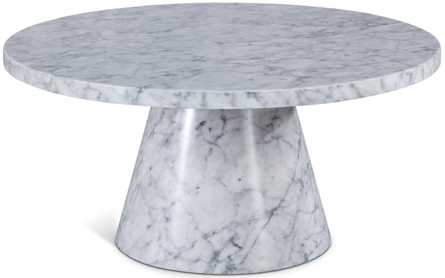 Omni White 36" Coffee Table - Ella Furniture
