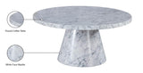Omni White 36" Coffee Table - Ella Furniture