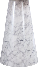 Omni White 20" End Table - Ella Furniture
