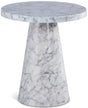 Omni White 20" End Table - Ella Furniture
