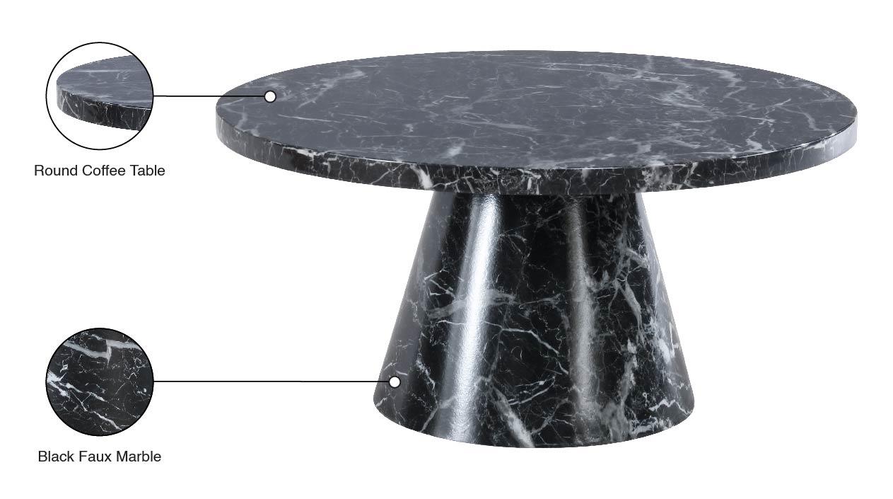 Omni Black 36" Coffee Table - Ella Furniture