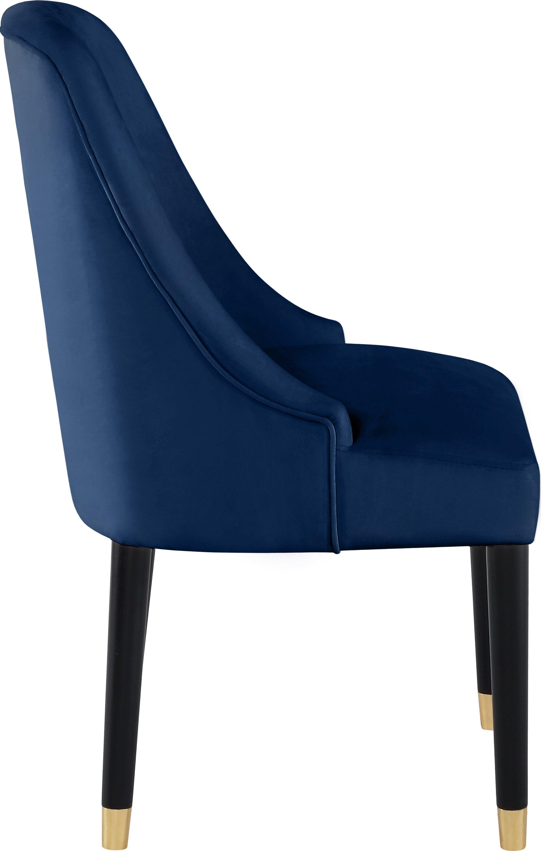 Omni Blue Velvet Dining Chair - Ella Furniture