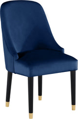Omni Blue Velvet Dining Chair - Ella Furniture
