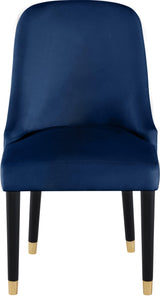 Omni Blue Velvet Dining Chair - Ella Furniture