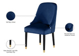 Omni Blue Velvet Dining Chair - Ella Furniture