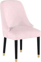 Omni Pink Velvet Dining Chair - Ella Furniture