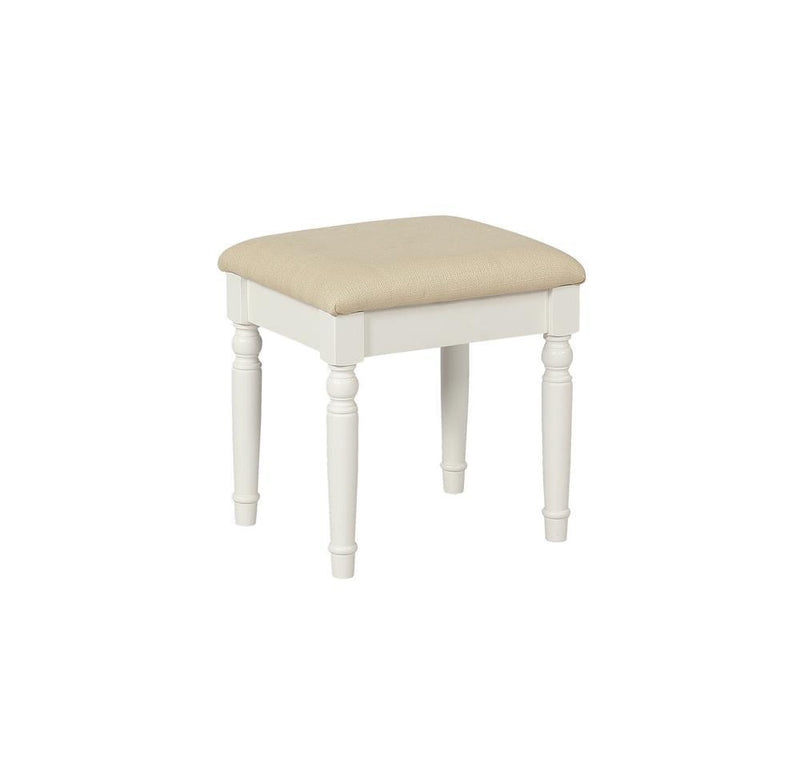 Reinhart 2-Piece Vanity Set White And Beige - Ella Furniture