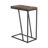 Sergio Chevron Rectangular Accent Table Tobacco - Ella Furniture