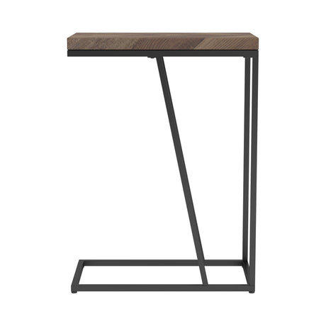 Sergio Chevron Rectangular Accent Table Tobacco - Ella Furniture