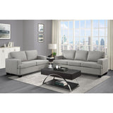 Elmont Khaki Modern Transitional Solid Wood And Plywood Textured Fabric Upholstery Sofa - Ella Furniture