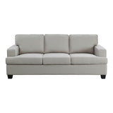 Elmont Khaki Modern Transitional Solid Wood And Plywood Textured Fabric Upholstery Sofa - Ella Furniture