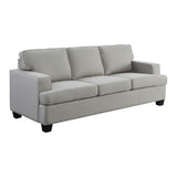 Elmont Khaki Modern Transitional Solid Wood And Plywood Textured Fabric Upholstery Sofa - Ella Furniture
