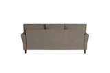 Dunleith Brown Solid Wood And Plywood Velvet Fabric Upholstery Tufted 2Pc Set: Sofa, Love - Ella Furniture