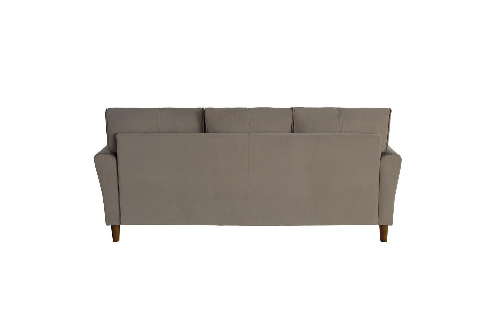 Dunleith Brown Solid Wood And Plywood Velvet Fabric Upholstery Tufted 2Pc Set: Sofa, Love - Ella Furniture
