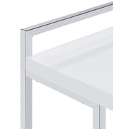 Dani Rectangular Snack Table With Metal Base - Ella Furniture