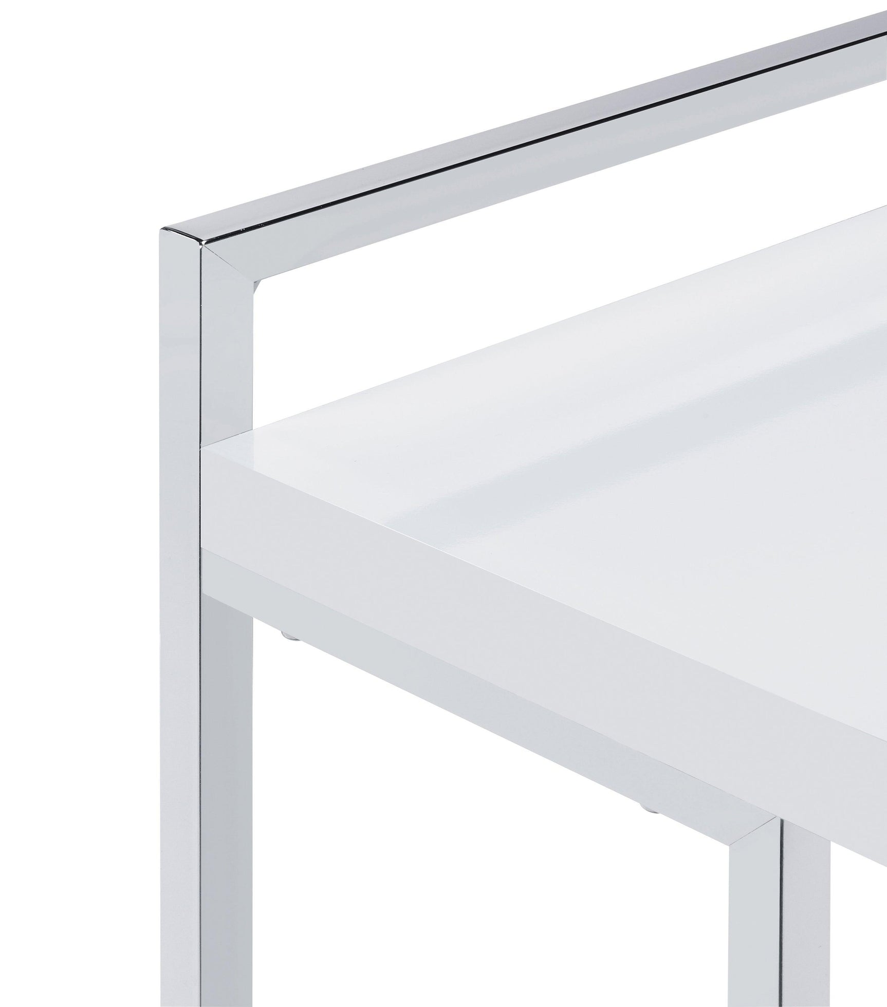 Dani Rectangular Snack Table With Metal Base - Ella Furniture