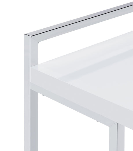 Dani Rectangular Snack Table With Metal Base - Ella Furniture