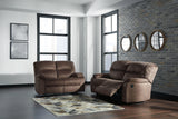 Bolzano Coffee Microfiber Reclining Sofa - Ella Furniture