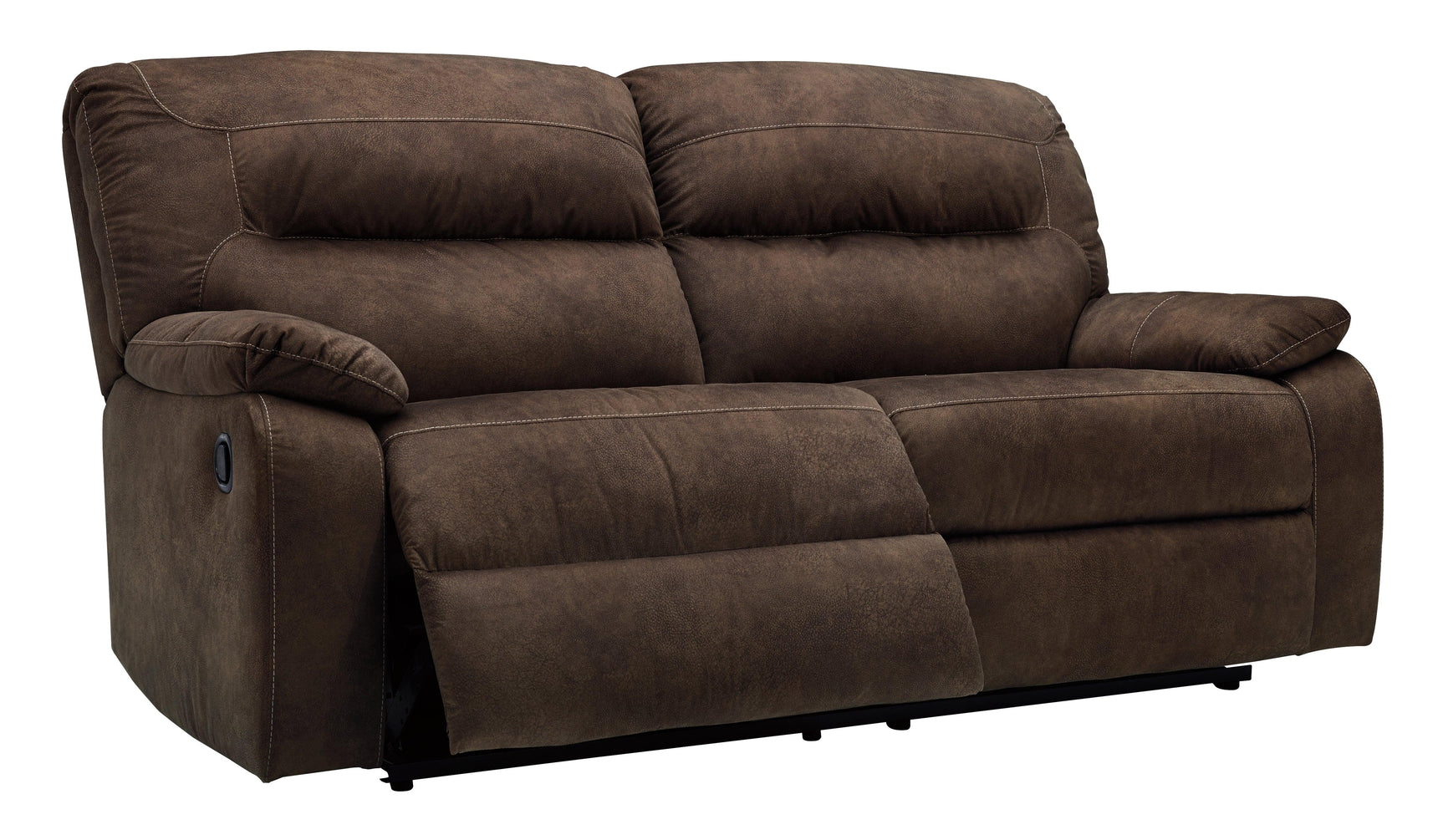 Bolzano Coffee Microfiber Reclining Sofa - Ella Furniture