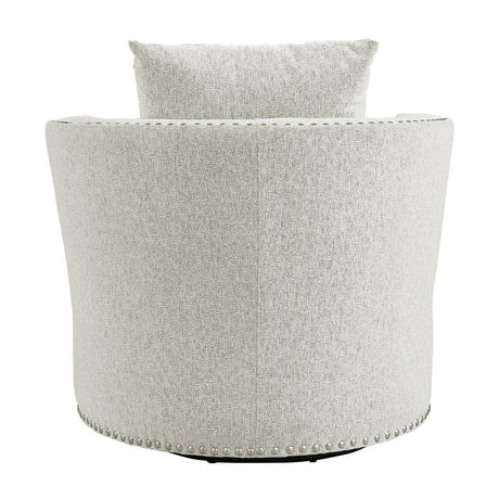 Morelia Beige Traditional Solid Wood And Plywood Chenille Fabric Upholstery Chair - Ella Furniture