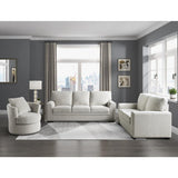 Morelia Beige Traditional Solid Wood And Plywood Chenille Fabric Upholstery Sofa - Ella Furniture