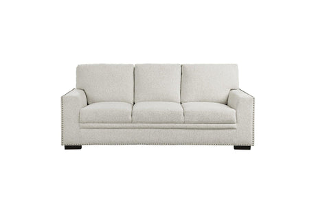 Morelia Beige Casual Solid Wood And Plywood Chenille Fabric Upholstery 2Pc Set: Sofa, Love - Ella Furniture