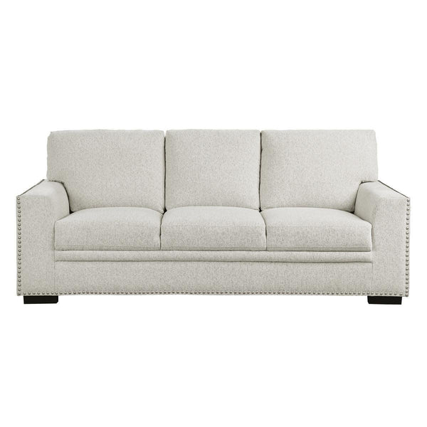Morelia Beige Traditional Solid Wood And Plywood Chenille Fabric Upholstery Sofa - Ella Furniture