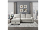 Morelia Beige Casual Solid Wood And Plywood Chenille Fabric Upholstery 2Pc Set: Sofa, Love - Ella Furniture