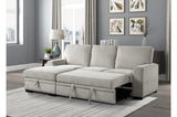 Morelia Beige Casual Solid Wood And Plywood Chenille Fabric Upholstery 2Pc Set: Sofa, Love - Ella Furniture