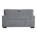 Morelia Gray Casual Contemporary Solid Wood And Plywood Chenille Fabric Upholstery Loveseat - Ella Furniture