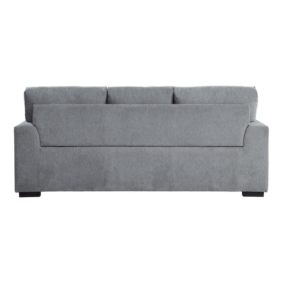 Morelia Gray Casual Contemporary Solid Wood And Plywood Chenille Fabric Upholstery Sofa - Ella Furniture