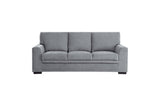 Morelia Dark Gray Solid Wood And Plywood Chenille Fabric Upholstery 2Pc Set: Sofa, Love - Ella Furniture