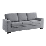 Morelia Gray Casual Contemporary Solid Wood And Plywood Chenille Fabric Upholstery Sofa - Ella Furniture