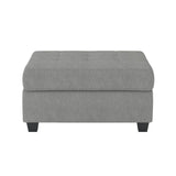 Maston Light Gray Solid Wood Plywood Microfiber Fabric Upholstery 2-Piece Reversible Sectional - Ella Furniture