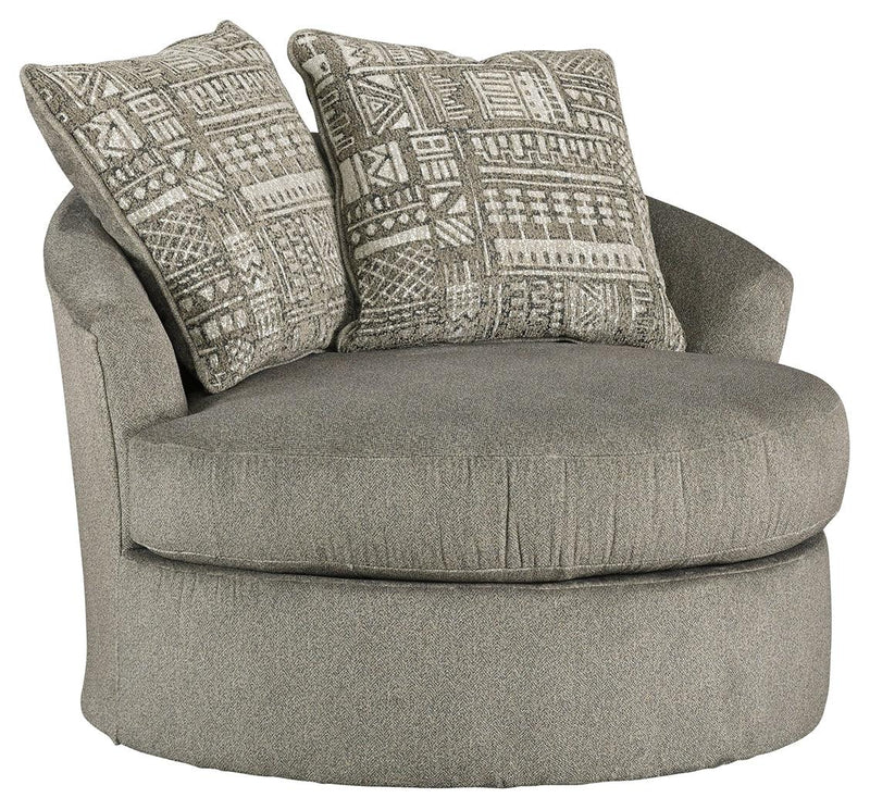 Soletren Ash Velvet Accent Chair - Ella Furniture