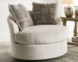 Soletren Stone Chenille Accent Chair - Ella Furniture