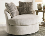 Soletren Stone Chenille Accent Chair - Ella Furniture