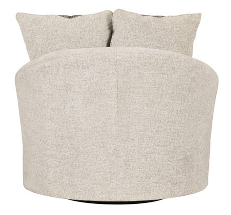 Soletren Stone Chenille Accent Chair - Ella Furniture
