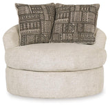 Soletren Stone Chenille Accent Chair - Ella Furniture