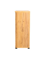 Bristol Metal Mesh Door Accent Cabinet Golden Oak - Ella Furniture
