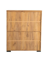 Bristol Metal Mesh Door Accent Cabinet Golden Oak - Ella Furniture